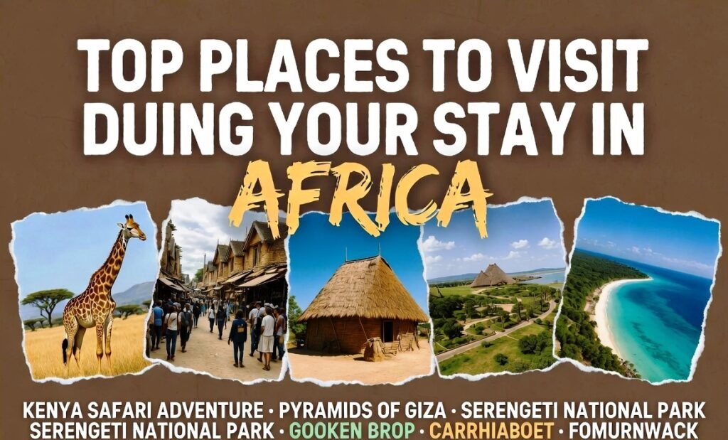 Top Places to visit during your stay in Africa