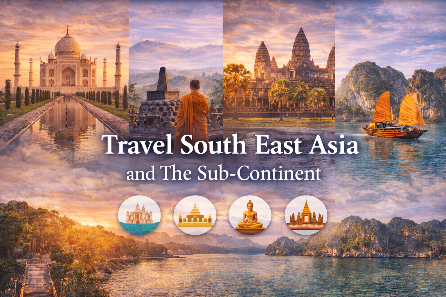 Southeast Asia and the subcontinent collage